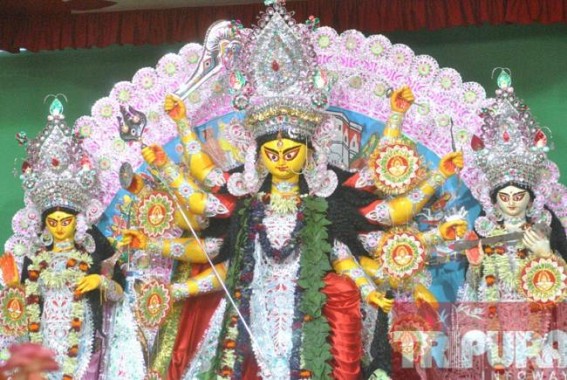 Maha-Ashtami gathers huge crowd of devotees at Durga Bari Maha-Ashtami gathers huge crowd of devotees at Durga Bari